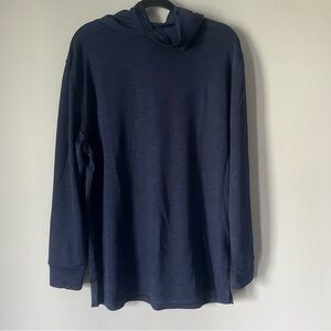 Geoffrey Beene Men’s long sleeve lightweight blue hoodie size xl